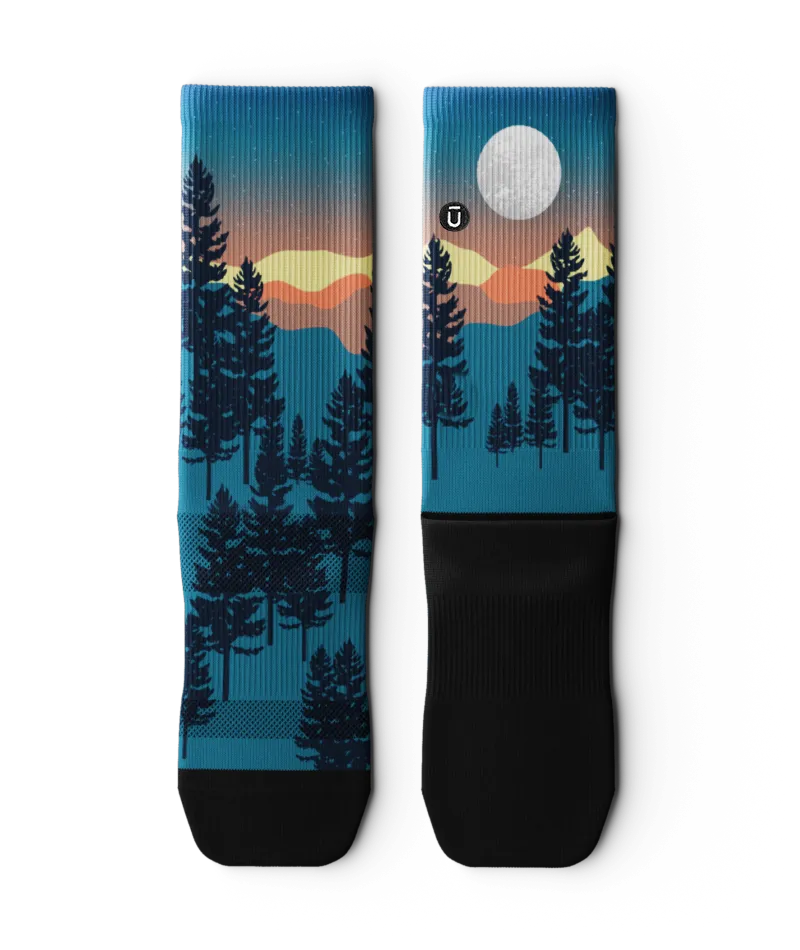 Bright Night Athletic Crew Socks