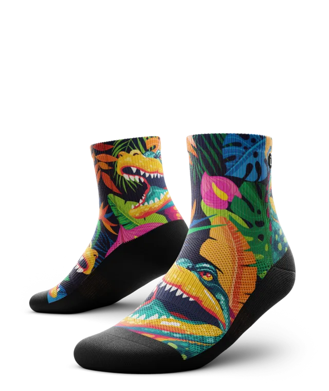 Crocs in Tropics Athletic Quarter Socks