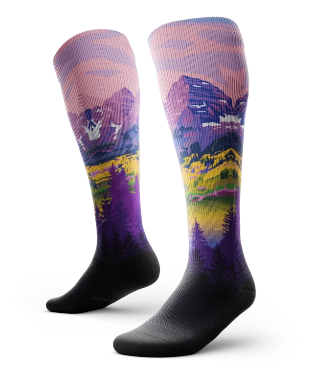 Lavender Heights Knee High Compression Socks