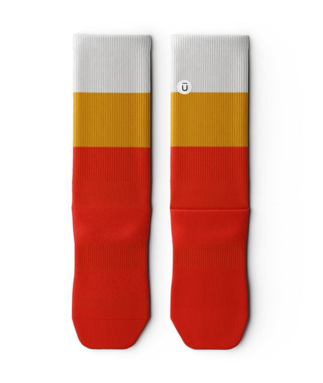 Candy Corn Athletic Crew Socks